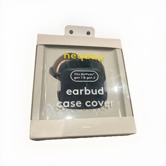 Heyday Earbud Green Crushed Velvet Case Cover Fits AirPods Gen 1&2 New Holiday - Picture 1 of 3